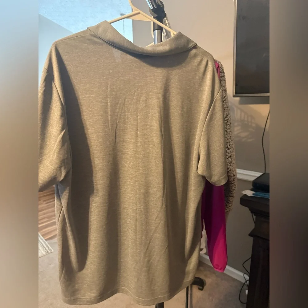 Adidas Men's Heather Gray Polo Shirt